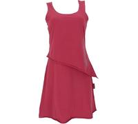 GURU-SHOP, Mini Abito a Strati, Abito Boho Senza Maniche con Stampa Piume, Paprika, Sintetico, Dimensione Indumenti:M (38), Abiti Corti