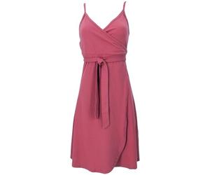 Guru-Shop, Mini Abito in Cotone Organico, Wrap Dress, Abito Estivo, Rosso Lampone, Dimensione Indumenti:L (40), Vestiti Corti