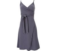 Guru-Shop, Mini Abito in Cotone Organico, Wrap Dress, Abito Estivo, Viola Chiaro, Dimensione Indumenti:L (40), Vestiti Corti