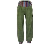GURU SHOP Muckhose, Pluder con vita larga, marsupio da donna, verde oliva, 48