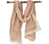 Guru-Shop, Panno Sottile, Pareo, Appeso al Muro, Gonna a Portafoglio, Abito da Sarong, Rosso Combinazione 1, Cotone, Dimensione Indumenti:One Size, 180x110 cm, Panni Stampati