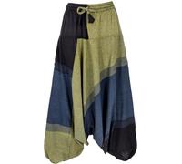 Guru-Shop, Pantaloni da Harem a Righe, Pantaloni da Harem, Bloomers, Pantaloni Aladdin, Limone, Cotone, Dimensione Indumenti:40, Harem Pantaloni Aladdin Pantaloni Aladdin