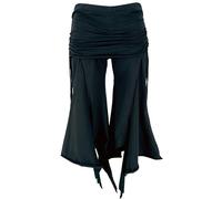 Guru-Shop, Pantaloni da Palazzo, Hippie Flare con L`adulazione Dell`anca, Nero, Cotone, Dimensione Indumenti:M / L (40), Pantaloni Lunghi