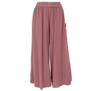 GURU SHOP Pantaloni da palazzo, larghi, a zampa, da donna, in cotone, malva, 42