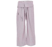 GURU SHOP Pantaloni da pescatore tailandese in cotone solido, pantaloni fasciatoio, pantaloni da yoga, taglia unica, uomo/donna, blu, taglia: taglia unica, palissandro, Taglia unica