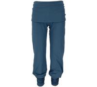 Guru-Shop, Pantaloni da Yoga con Minigonna in Qualità Bio, blu Orion, Cotone, Dimensione Indumenti:S (36), Pantaloni Lunghi