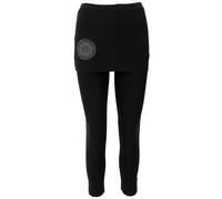 GURU SHOP, Pantaloni da Yoga, Leggings con Mini Gonna Bio BW Yogi, Nero, Cotone, Dimensione Indumenti:XXL (44), Pantaloncini e Pantaloni 3/4, Leggings