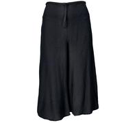Guru-Shop, Pantaloni Palazzo, Gonna a 3/4 Divisi, Boho Flare, Pantaloni Estivi, Neri, Sintetico, Dimensione Indumenti:L/XL (40), Pantaloni Lunghi