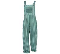 GURU SHOP Salopette ariose stile etnico boho oversize, tuta estiva da donna, verde, 42