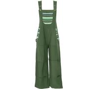 GURU SHOP Salopette da donna, in cotone, verde oliva, 46