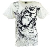 Guru-Shop, Sicuro T-Shirt Felice, Bianco, Cotone, Dimensione Indumenti:M, Magliette `Sure`