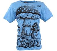 GURU SHOP Sure - Maglietta da uomo in cotone, Azzurro, M