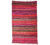 Guru-Shop Tappeto Patchwork Leggero, Trapunta Patchwork 100x160 cm - Rosso-multi, Cotone, Tappeti e Tappetini