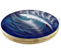 Guru-Shop Wave Drum, Wave Drum, Strumenti a Percussione per il Ritmo del Suono - Blu/turchese, 4x40x40 cm, Strumenti Musicali
