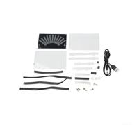 Guscio acrilico LED per display spettro Kit di montaggio fai da te Acrilico | Guscio acrilico trasparente, base PCB nera, componenti, chiara trasmissione della luce