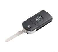 Guscio chiave auto per 2 3 5 6 CX7 CX9 RX8 MX5 MPV - Custodia di ricambio a 2 pulsanti con lama vergine, senza elettronica, compatibile con CR1620 Bat