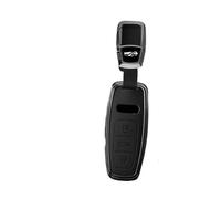 Guscio Chiave Copertura Cassa Chiave Dell'automobile In Pelle Metallica Per A3 A4 B9 A6 A7 4K A8 E-tron Q5 Q8 C8 D5 SQ8 Protetto Borsette Fob Portachiavi(Black Set1)