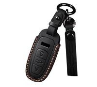Guscio Chiave Custodia In Pelle Per Chiave Auto Per A3 A4 B9 A6 C8 A7 S7 4K A8 D5 S8 Q7 Q8 SQ8 E-tron 2018 2019 2020 2021 2022 2023(Black)