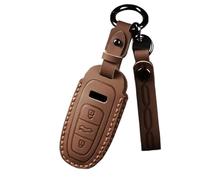 Guscio Chiave Custodia In Pelle Per Chiave Auto Per A3 A4 B9 A6 C8 A7 S7 4K A8 D5 S8 Q7 Q8 SQ8 E-tron 2018 2019 2020 2021 2022 2023(Marrone)