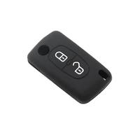 Guscio Chiave Guscio Protettivo In Silicone A 2 Pulsanti Per Chiave Auto Con Supporto A Conchiglia Per Citroen C2 C3 C4 C8 MASHRGX(Black)