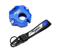 guscio chiave moto Per HON@&DA Africa Twin CRF1100/L CRF 1000L XRV750 Tutto L'anno Moto Portachiavi In Alluminio Custodia Borsette E Ricamo Portachiavi Portachiavi(KKCR Blue)