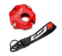 guscio chiave moto Per Hon@&da Hornet CB750 CB 750 HORNET 2023 Accessori Moto CNC Caso Della Copertura Chiave Borsette Ricamo Distintivo Portachiavi(KKCR Red)