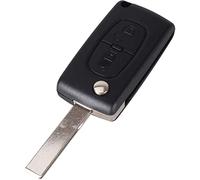 Guscio chiave per auto, 2 pulsanti, compatibile con Citroen C2 C3 C4 C5 C6 C8 Xsara Picasso Peugeot 107 207 307 308 407CE0536: CE0536 - Posizione batteria nella scocca e lama con graffio HU83