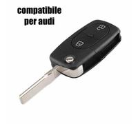 Guscio Chiave Telecomando Audi A2 A3 A4 A6 A8 TT 2 Tasti Vano Batteria CR1616