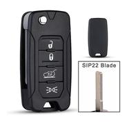Guscio Chiave Telecomando Compatibile con Jeep Cover Ricambio Lama Vergine
