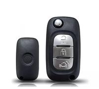 Guscio Chiave Telecomando Compatibile con SMART 453 FORTWO FORFOUR Cover Scocca Ricambio 3 Tasti Riparazione Sostituzione Lama Vergine