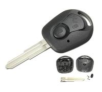 Guscio Chiave Telecomando Compatibile con Ssangyong Actyon Kyron Rexton Cover Scocca Ricambio 2 Tasti Riparazione Sostituzione Lama Vergine