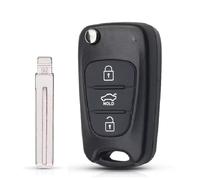 Guscio Chiave Telecomando Flip Compatibile con Kia Picanto Rio Soul Cee'd Venga Sportage Carens Cover Scocca Ricambio 3 Tasti Riparazione Sostituzione