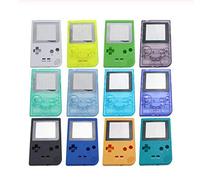 Guscio completo in plastica trasparente con bottoni e viti per Nintendo Gameboy Pocket GBP (giallo lumino)