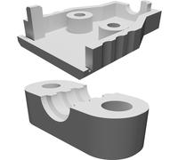 Guscio Connettore D-Sub Parametrico per DB9 DB15 DB25 Cavo Seriale Housing