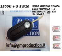 GUSCIO COVER CHIAVE COMPLETA NERA LANCIA Y 2011 LANCIA DELTA E 3 INTERRUTTORI