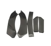 Guscio del paraurti anteriore 5 pezzi Universal Car Paraurti anteriore Labbro Body Kit Spoiler Splitter ABS Canard Lip Universale(Nero)
