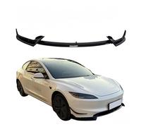 Guscio del paraurti anteriore Front Bumper Splitter Spoiler Lip For Tesla Highland Model 3 2024 Matte Black Carbon Look Guard Protector Exterior Accessories(Glossy Black)
