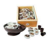Guscio di Cioccolato Fondente con Praline e Ovetti e Bicchierini - 400g
