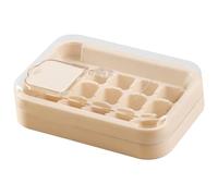 Guscio di ghiaccio per congelatore con coperchio e contenitore, in silicone a 15 fori con coperchio, premere