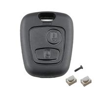 Guscio di ricambio per chiave auto con 2 pulsanti per Peugeot 107 207 407 206 306 406 806, per Citroe-n C1 C2 C3 C4 C5, custodia per chiave telecomando auto (senza lama)