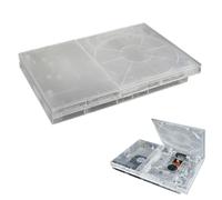 Guscio di ricambio per console PS2 serie 9XXXX/7XXXXXX, custodia protettiva trasparente per PlayStation2 Slim 9XXXX serie 9XXXX 7XXXX accessorio per console videogiochi retrò (7XXXX bianco trasparente