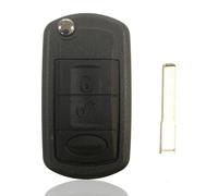 Guscio di ricambio pieghevole 3 pulsanti Custodia per chiave auto con vibrazione remota Guscio per lo styling per LAND R0VER Range R0ver Sport LR3 Discovery (con lama HU101)