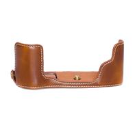 Guscio Fotografica Olympus E-M5 II Borsa Custodia Similpelle Braun CC1794b