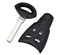 Guscio per chiave auto a distanza per Saab 9-3 93 2003-2007 4 pulsanti lama non tagliata Smart Card Sostituzione vuota Fob Cover