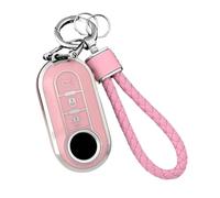 Guscio Per Chiave Auto Per Fiat 500 Per Ducato Per Panda 500L Per Punto Per Lancia JUNOOS(Pink Set)