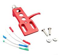 Guscio per giradischi Audio-Technica AT3600L AT91, cartuccia magnetica con stilo e cavo, supporto per giradischi in vinile (rosso)