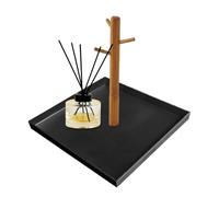 Guscio portachiavi in legno - Elegante organizzatore di vanità, rack ecologico | Piatto di bambù fatto a mano, porta profumi contemporaneo, elegante soluzione di conservazione