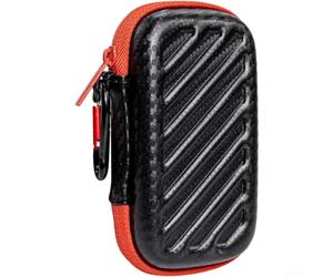 Guscio portatile EVA per E60 E61 per unità esterna e80 portatile (nero-PU) | Dimensioni portatili leggere, dimensioni 12,5 x 6,5 x 4,5 cm, perfette per i viaggi, tiene saldamente un SSD esterno