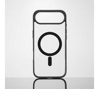 Guscio protettivo in gomma APPLE IPHONE 17 AIR - Retro trasparente - Finitura nera opaca - Compatibile con MAGSAFE - Nouvo
