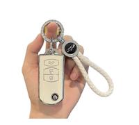 Guscio Scocca Chiave 2 3 Pulsanti Morbido TPU Portachiavi Per Mazda 2 3 5 6 CX7 CX9 RX8 MX5 MPV Per Demio Auto Flip Key Cover Case Shell Fob Keychain Protector Cover Guscio Scocca(3 BTN WHITE Set 3)